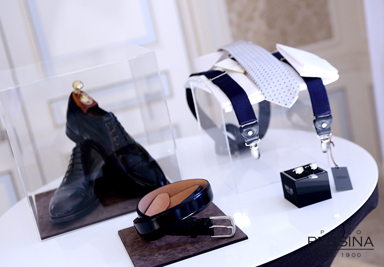 bretelle seta cintura nera scarpe fatta mano artigianale ortigni gemelli classici moderni acciaio pietre dure cravatta cinque pieghe Paolo Pessina Wedding