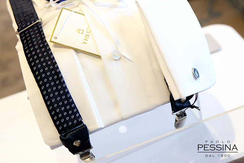 camicie su misura bottoni madreparla truzzi personalizzate polso gemello Paolo Pessina Wedding